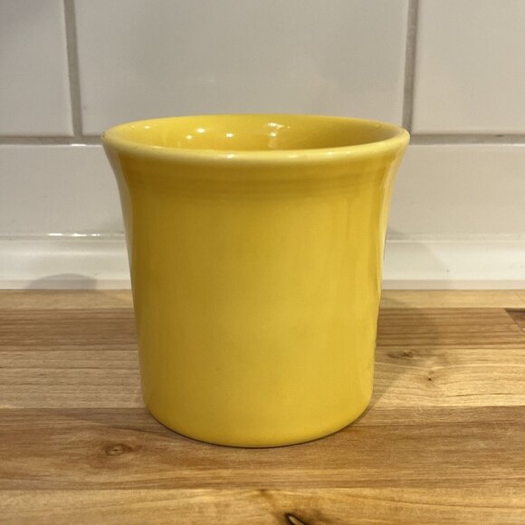 Fiesta Happy Scarecrow Coffee Mug Cup HLC USA Yellow Sunflower - Picture 4 of 6